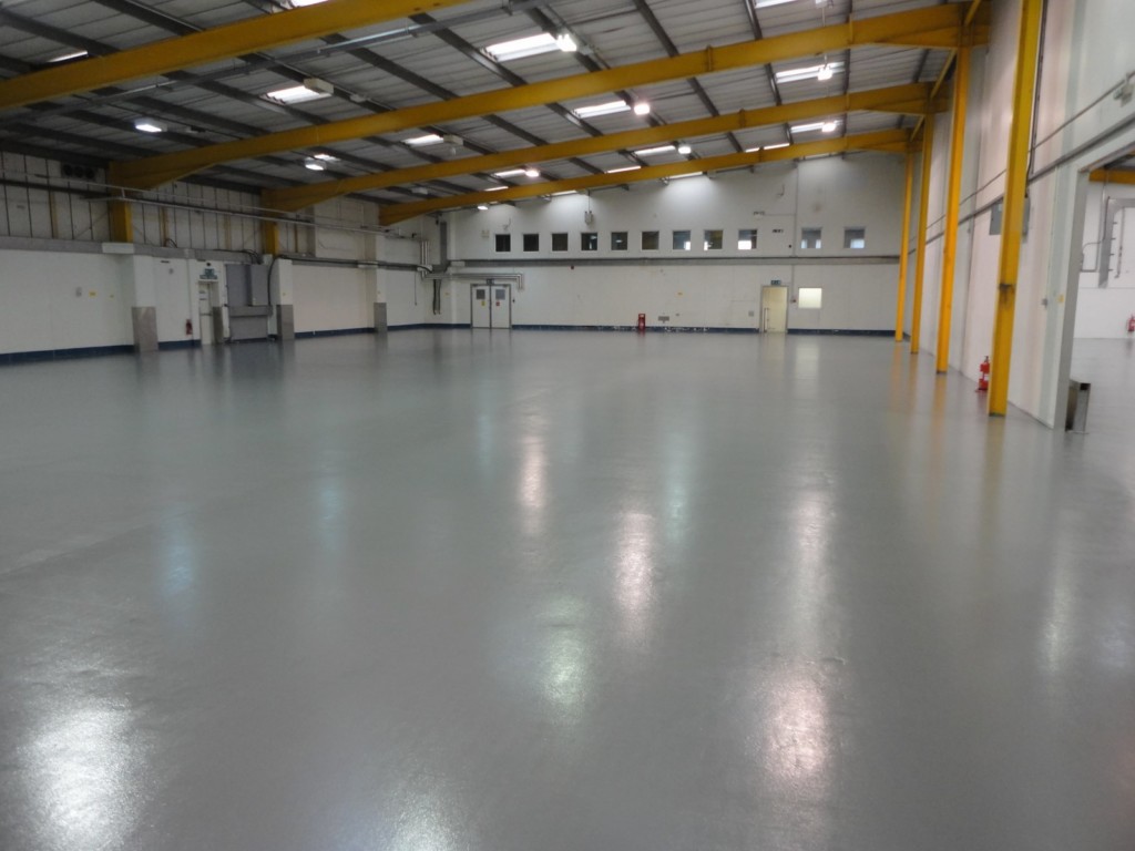 Industrial Floor Coating at Creasefield Crewkerne Somerset