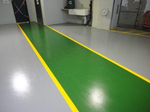 An example of our high-quality colourful industrial floor