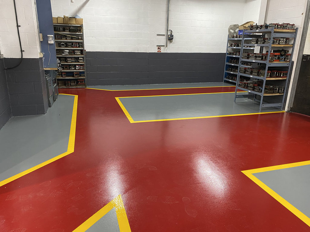 Industrial Press Shop Floor Refurbishment for Lesjofors, Kent