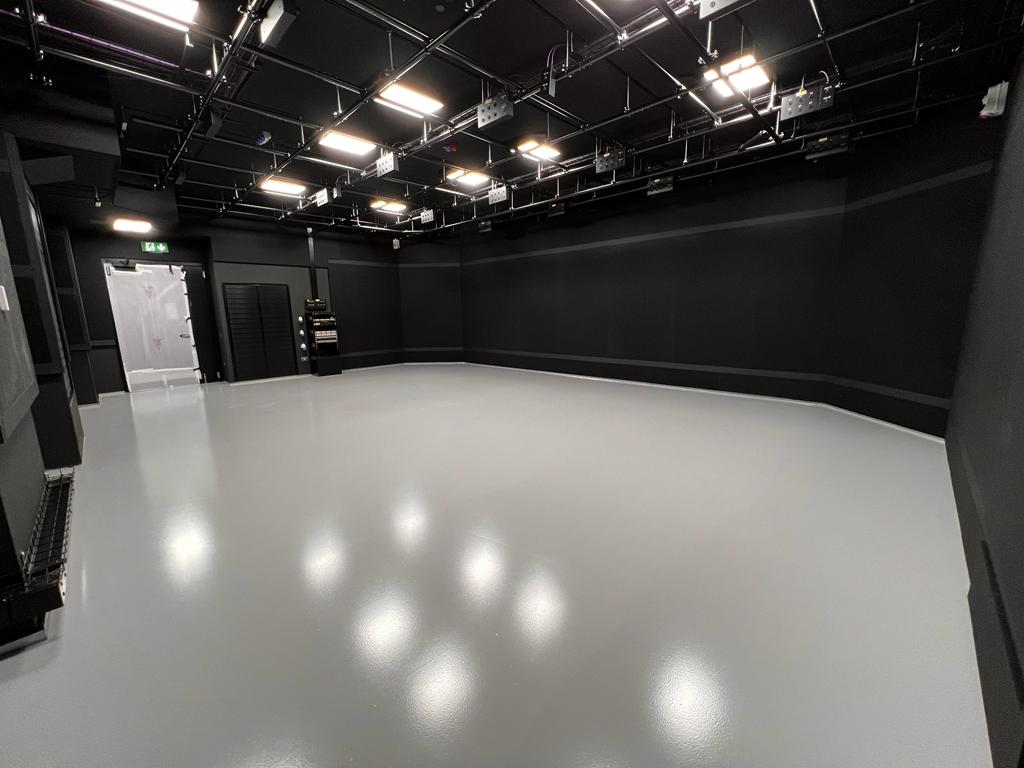 Studio floor for TNT Sports at Warner Brothers Discovery’s UK Head Office in Chiswick